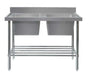 Simco SS2724 - Stainless Steel Double Sink Bench 2400 x 700mm - image 2