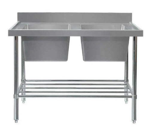 Simco SS2615 - Stainless Steel Double Sink Bench 1500 x 600mm