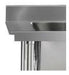Simco WSS17120 - Dishwasher Inlet Bench with Single Sink 1200 x 700mm - image 2
