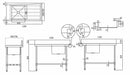 Simco WSS17120 - Dishwasher Inlet Bench with Single Sink 1200 x 700mm - image 5