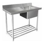 Mixrite WSS16120 - Dishwasher Inlet Bench with Single Sink 1200 x 600mm