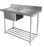 Mixrite WSS16120 - Dishwasher Inlet Bench with Single Sink 1200 x 600mm - image 6