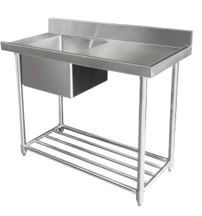 Simco WSS16120 - Dishwasher Inlet Bench with Single Sink 1200 x 600mm - image 6