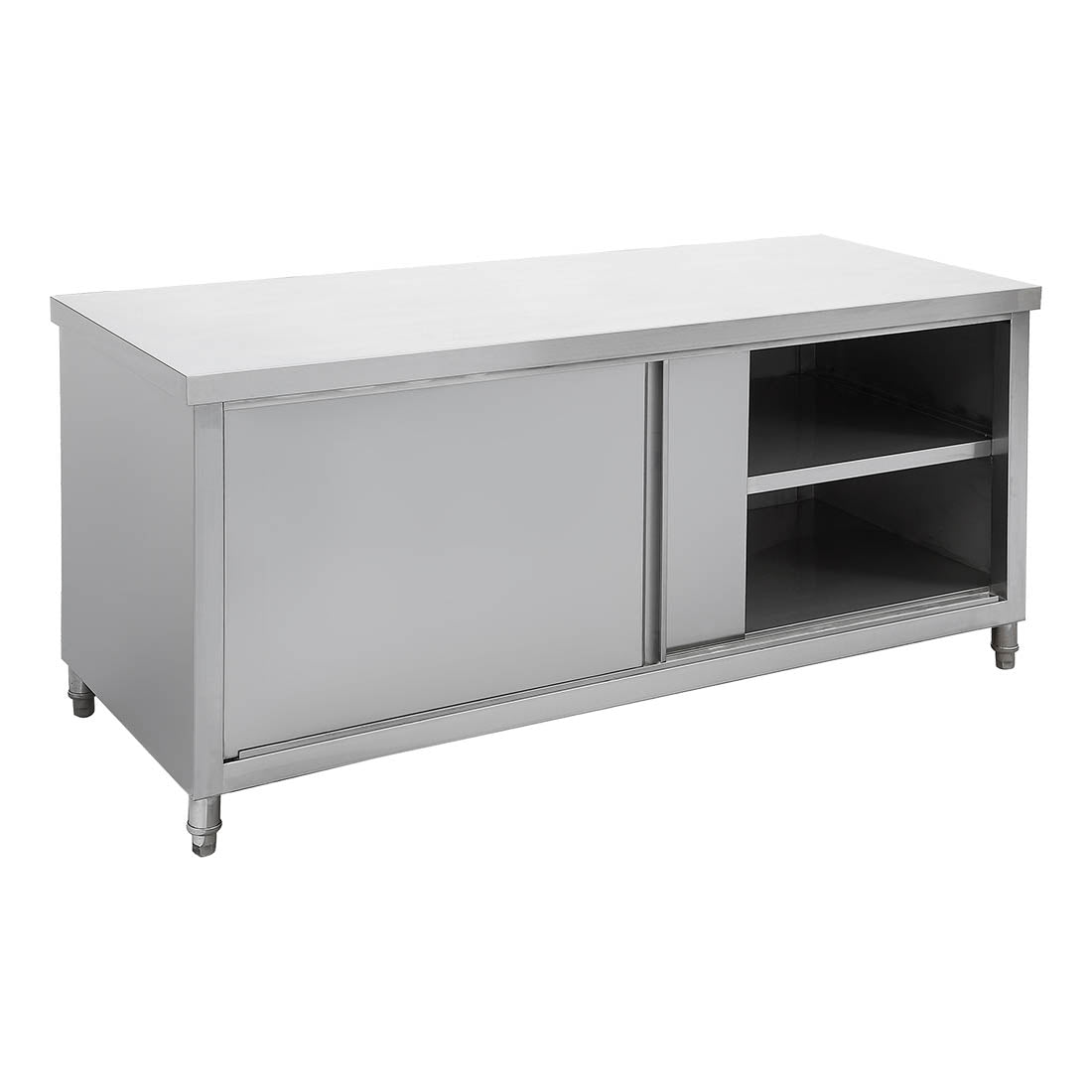 Modular Systems STHT6-1200-H - Stainless Steel Pass-Through Workbench Cabinet, Doors Both Sides 1200 x 600mm