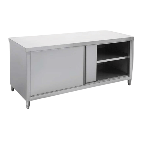 Modular Systems STHT-1800-H - Stainless Steel Pass-Through Workbench Cabinet, Doors Both Sides 1800 x 700mm