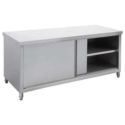 Modular Systems STHT6-1800-H - Stainless Steel Pass-Through Workbench Cabinet, Doors Both Sides 1800 x 600mm