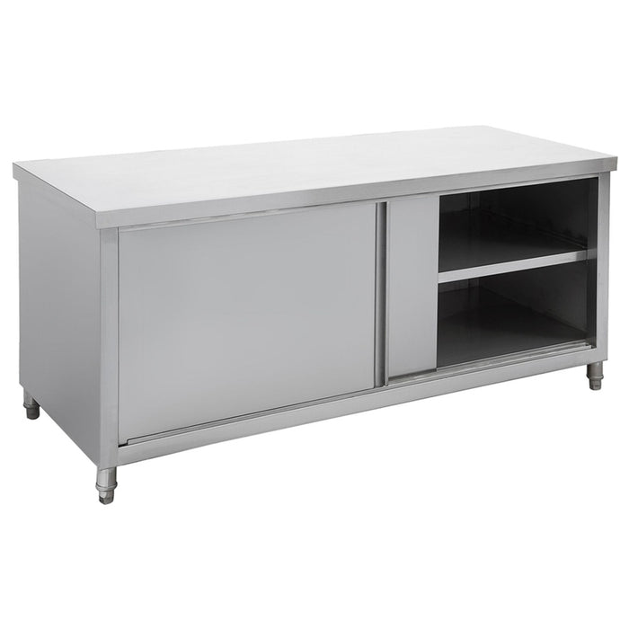 Modular Systems STHT6-1800-H - Stainless Steel Pass-Through Workbench Cabinet, Doors Both Sides 1800 x 600mm