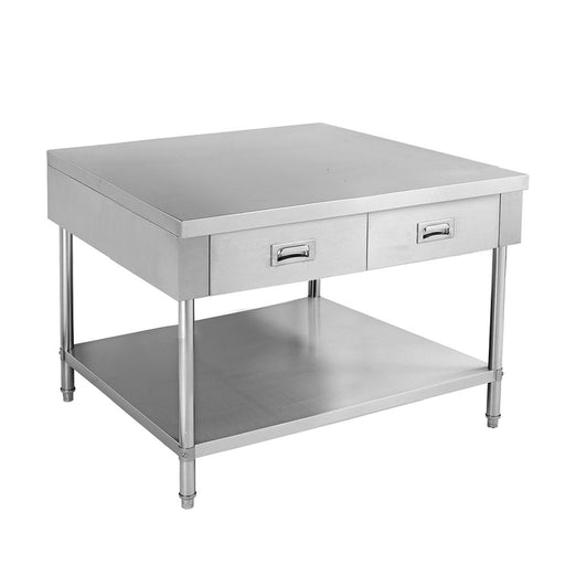 Modular Systems SWBD-7-0900 - Stainless Steel Workbench with 2 Drawers & Undershelf 900 x 700mm