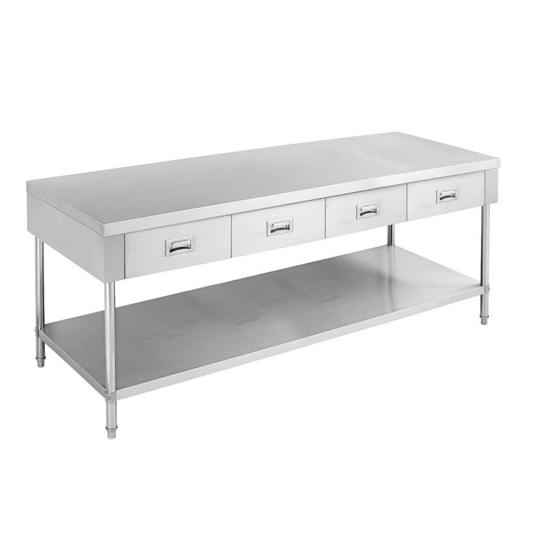 Modular Systems SWBD-7-1800 - Stainless Steel Workbench with 4 Drawers & Undershelf 1800 x 700mm