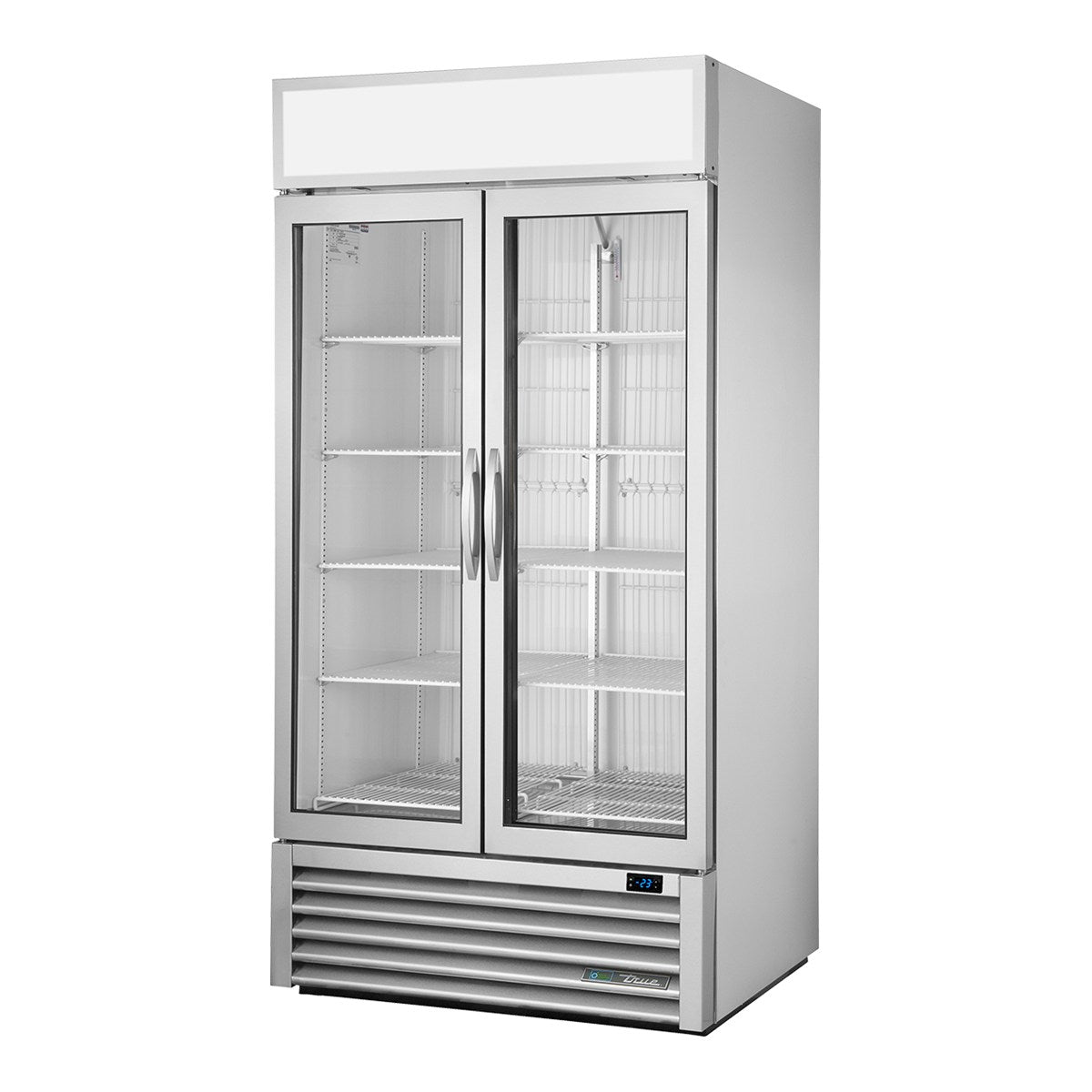 True GDM-35F-HC - 2 Glass Door Upright Display Freezer 1004mm 636L