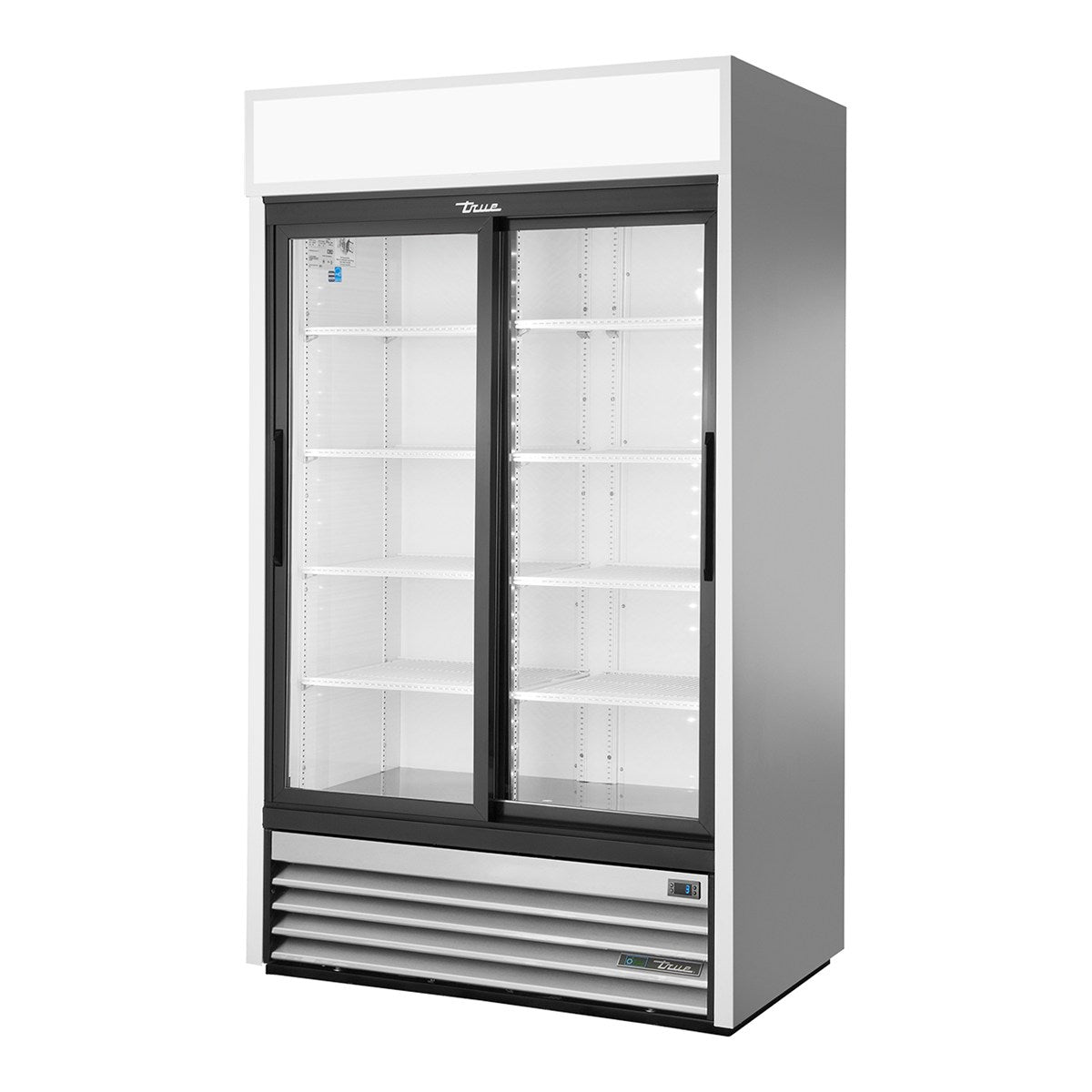 True GDM-37-HC-LD - 2 Sliding Glass Door Upright Display Fridge 1105mm 656L