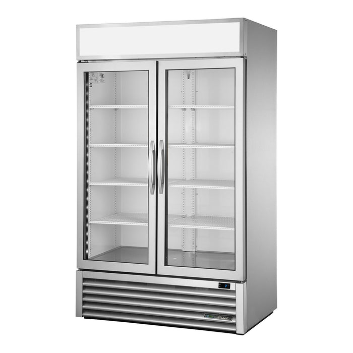 True GDM-43-HC - 2 Glass Door Upright Display Fridge 1197mm 756L