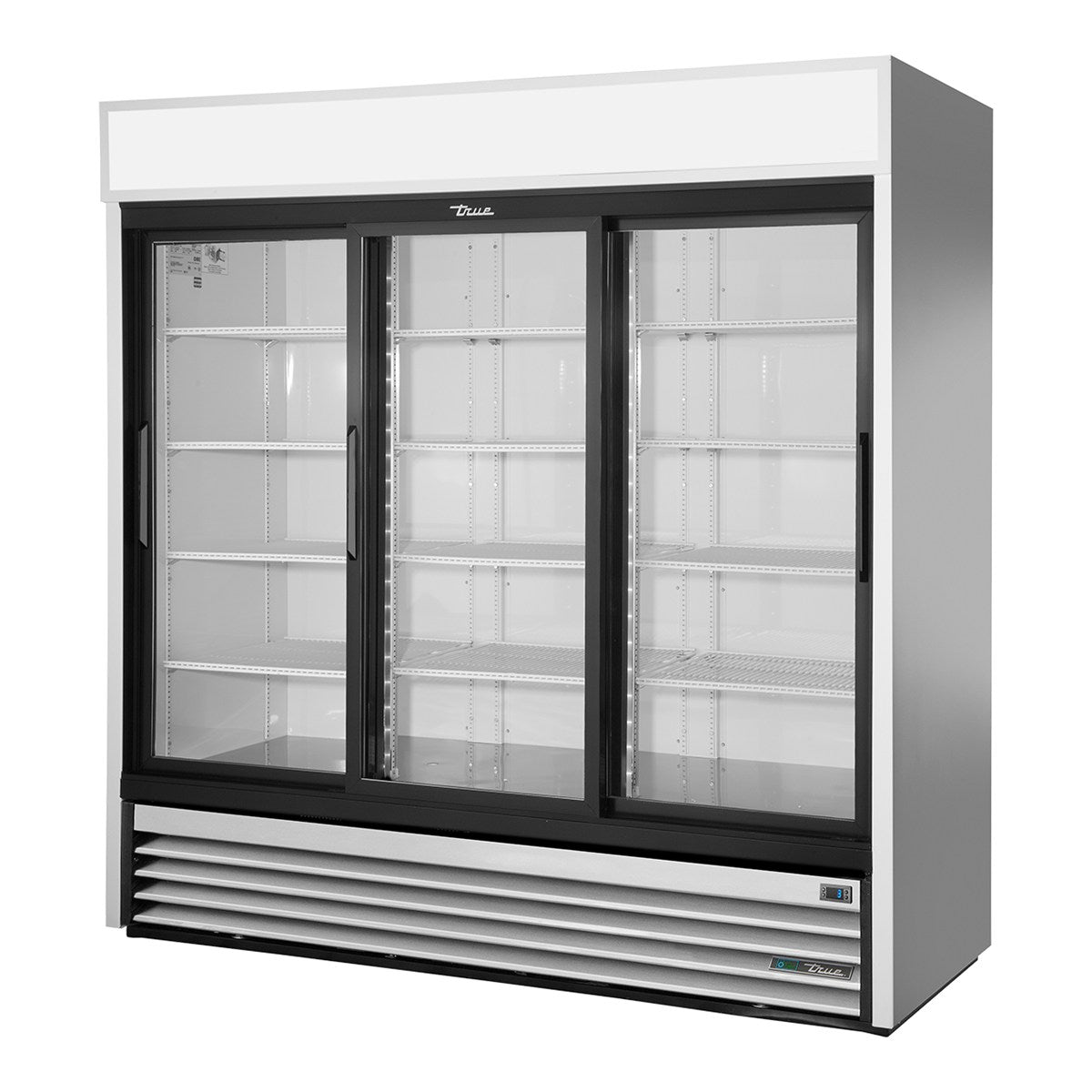 True GDM-69-HC-LD - 3 Sliding Glass Door Upright Display Fridge 1985mm 1234L
