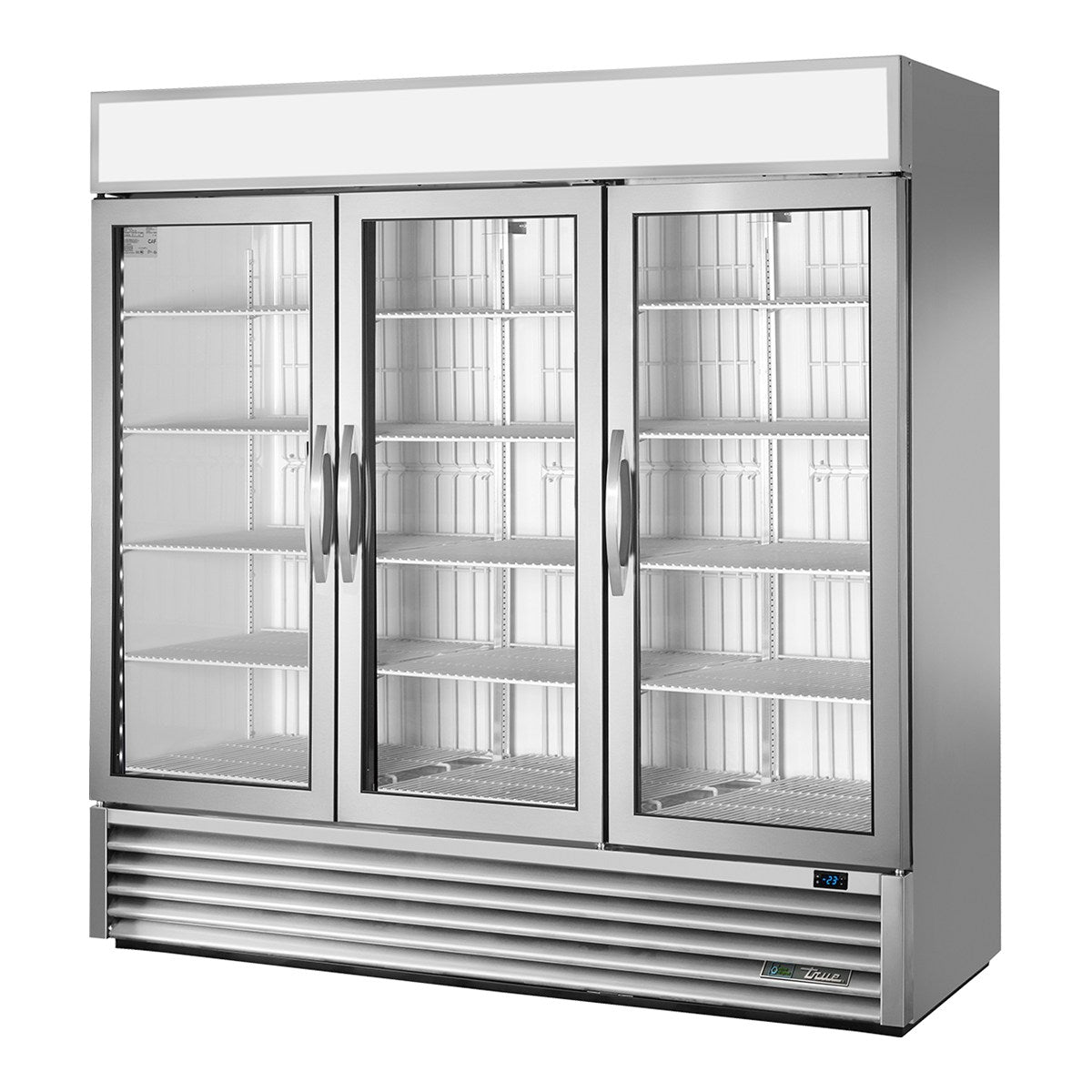 True GDM-72F-HC - 3 Glass Door Upright Display Freezer 1985mm 1359L