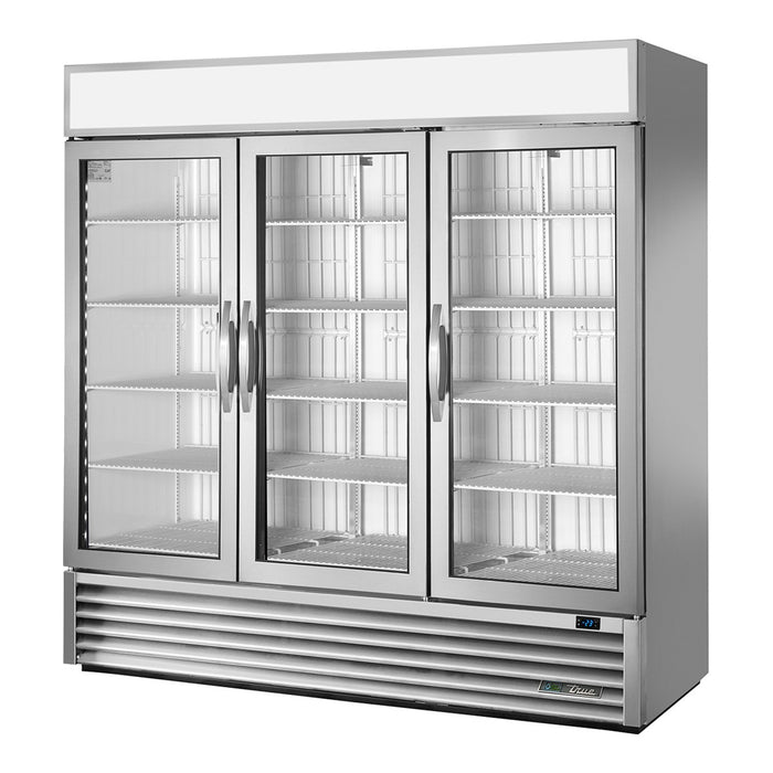 True GDM-72F-HC - 3 Glass Door Upright Display Freezer 1985mm 1359L