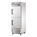 True T-23-2-HC - 2 Half Door Upright Fridge 686mm 438L