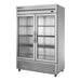 True T-49G-HC - 2 Glass Door Upright Fridge 1375mm 914L