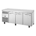 True TCR1/3-CL-SS-DL-DR-DR - 1/1 GN 3 Section Counter Fridge 1865mm 249L
