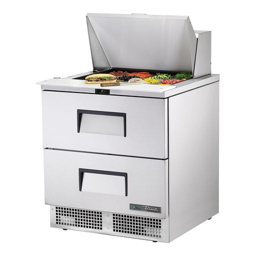 True TFP-32-12M-D-2-HC - 12 x 1/6 Pan Mega Top Salad Prep Fridge, 2 Drawer 816mm
