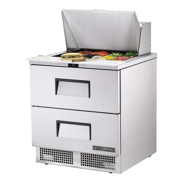 True TFP-32-12M-D-2-HC - 12 x 1/6 Pan Mega Top Salad Prep Fridge, 2 Drawer 816mm
