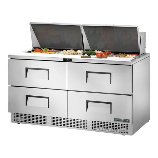 True TFP-64-24M-D-4-HC - 24 x 1/6 Pan Mega Top Salad Prep Fridge, 4 Drawer 1629mm