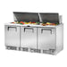 True TFP-72-30M-HC - 30 x 1/6 Pan Mega Top Salad Prep Fridge, 3 Door 1832mm