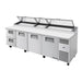 True TPP-AT-119D-2-HC - 15 x 1/3 Pan Pizza Prep Fridge, 2 Drawer + 3 Door 3029mm