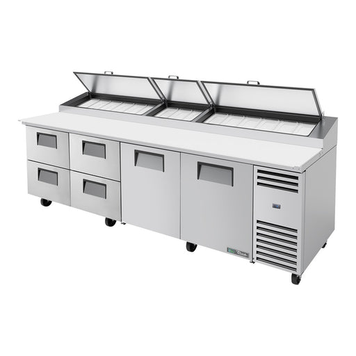 True TPP-AT-119D-4-HC - 15 x 1/3 Pan Pizza Prep Fridge, 4 Drawer + 2 Door 3029mm