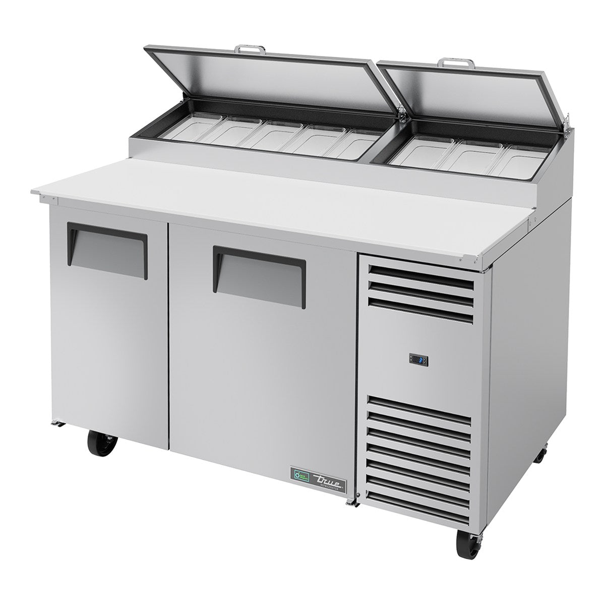 True TPP-AT-60-HC - 8 x 1/3 Pan Pizza Prep Fridge, 2 Door 1531mm