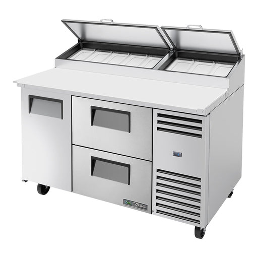 True TPP-AT-60D-2-HC - 8 x 1/3 Pan Pizza Prep Fridge, 2 Drawer + 1 Door 1531mm