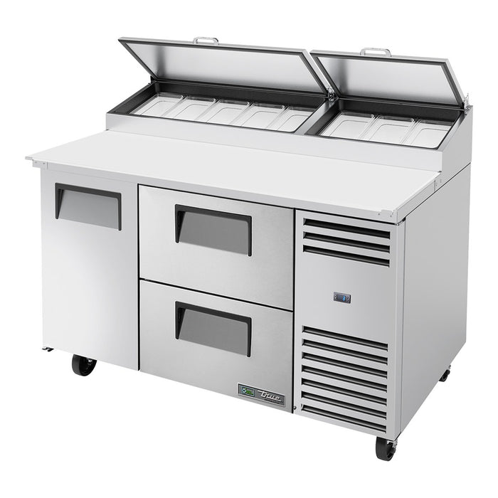 True TPP-AT-60D-2-HC - 8 x 1/3 Pan Pizza Prep Fridge, 2 Drawer + 1 Door 1531mm