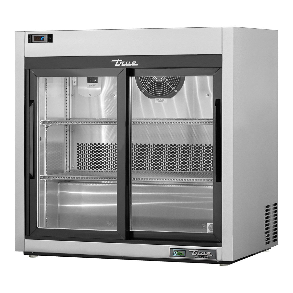 True TSD-09G-HC-LD - Countertop 2 Sliding Glass Door Display Fridge 913mm 140L