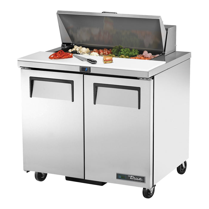 True TSSU-36-08-HC - 8 x 1/6 Pan Salad Prep Fridge, 2 Door 924mm