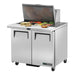 True TSSU-36-12M-B-HC - 12 x 1/6 Pan Mega Top Salad Prep Fridge, 2 Door 924mm
