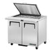 True TSSU-36-12M-B-HC - 12 x 1/6 Pan Mega Top Salad Prep Fridge, 2 Door 924mm