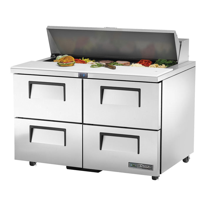 True TSSU-48-12D-4-HC - 12 x 1/6 Pan Salad Prep Fridge, 4 Drawer 1229mm