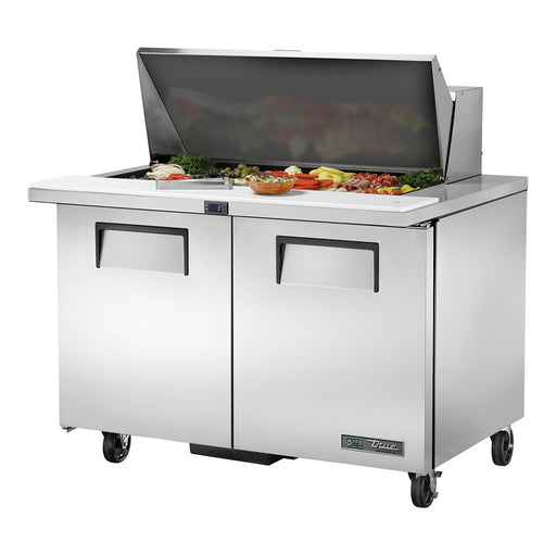True TSSU-48-18M-B-HC - 18 x 1/6 Pan Mega Top Salad Prep Fridge, 2 Door 1229mm