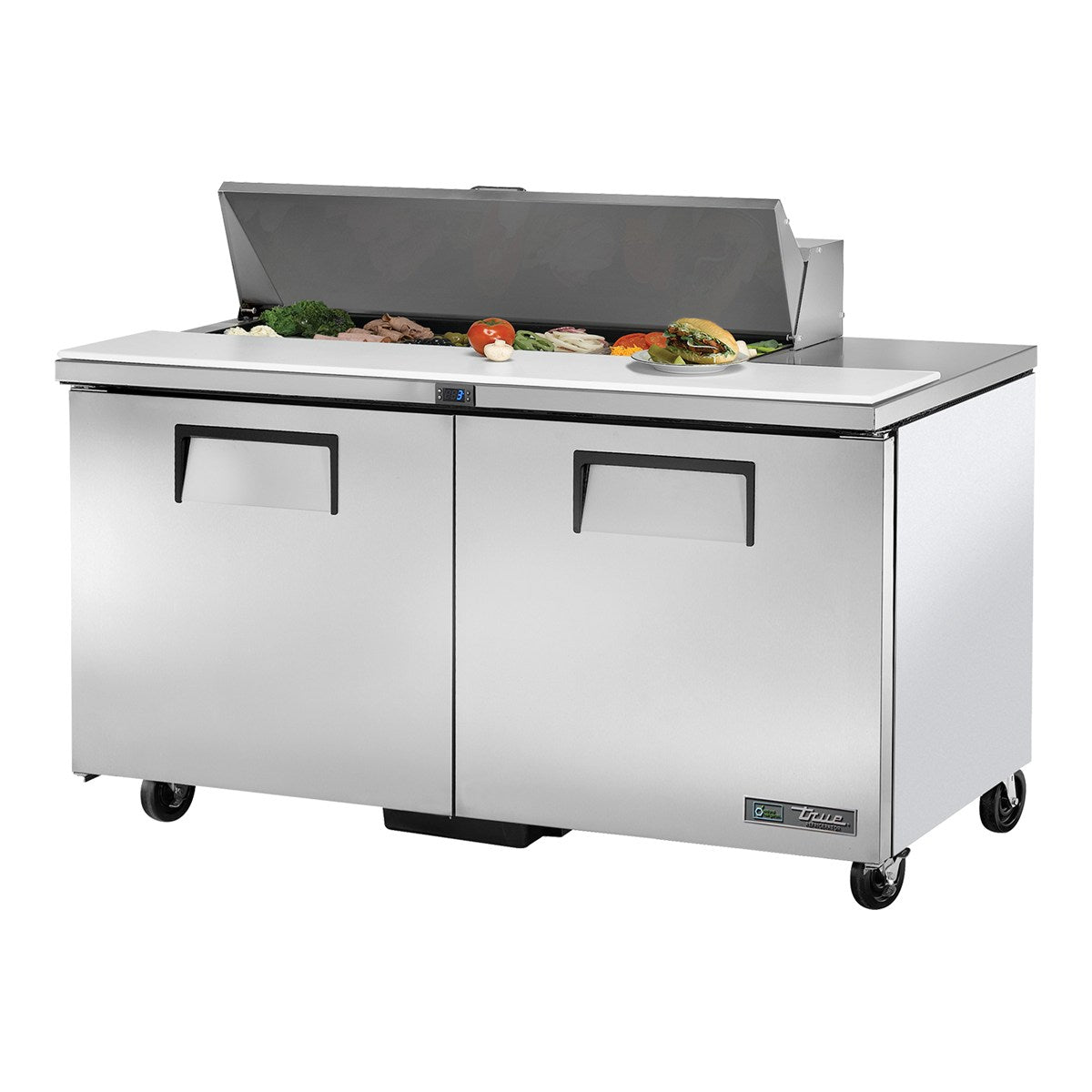 True TSSU-60-12-HC - 12 x 1/6 Pan Salad Prep Fridge, 2 Door 1534mm