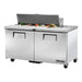 True TSSU-60-12-HC - 12 x 1/6 Pan Salad Prep Fridge, 2 Door 1534mm