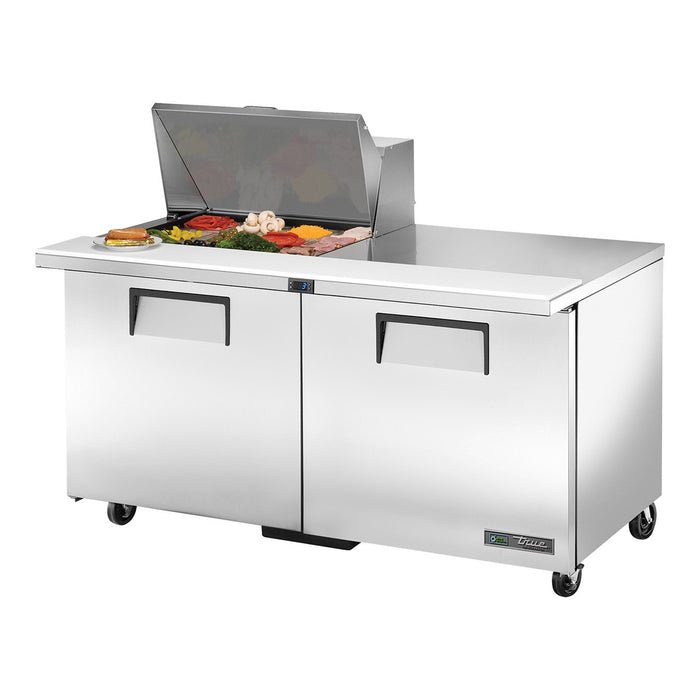 True TSSU-60-12M-B-HC - 12 x 1/6 Pan Mega Top Salad Prep Fridge, 2 Door 1534mm