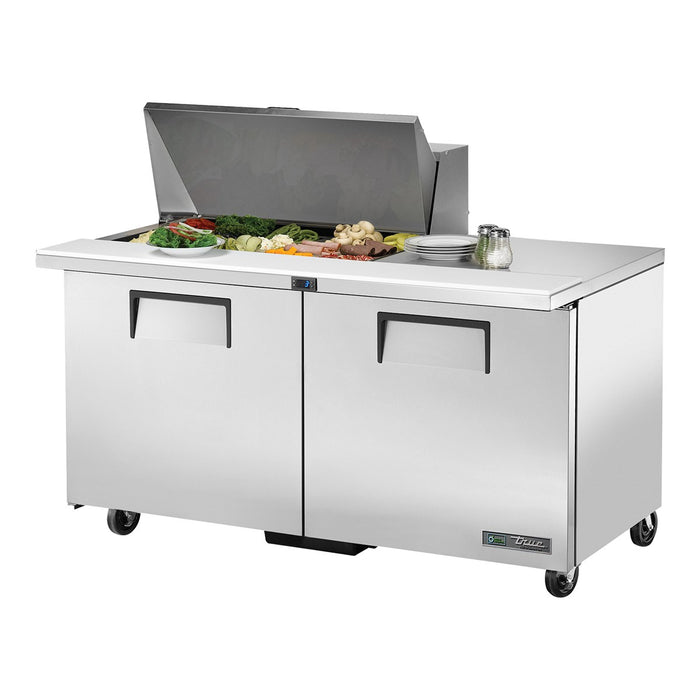 True TSSU-60-15M-B-HC - 15 x 1/6 Pan Mega Top Salad Prep Fridge, 2 Door 1534mm