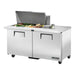 True TSSU-60-15M-B-HC - 15 x 1/6 Pan Mega Top Salad Prep Fridge, 2 Door 1534mm