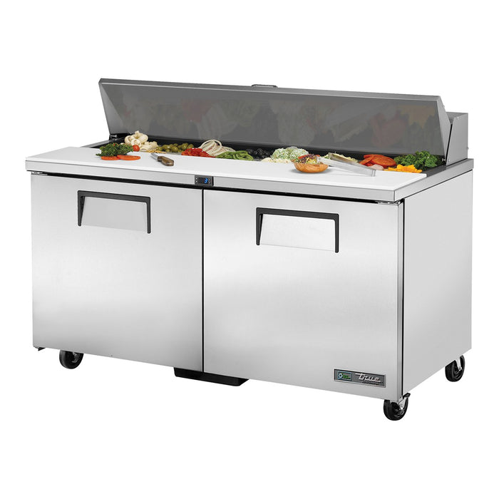 True TSSU-60-16-HC - 16 x 1/6 Pan Salad Prep Fridge, 2 Door 1534mm