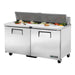 True TSSU-60-16-HC - 16 x 1/6 Pan Salad Prep Fridge, 2 Door 1534mm