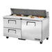True TSSU-60-16D-2-HC - 16 x 1/6 Pan Salad Prep Fridge, 2 Drawer + 1 Door 1534mm