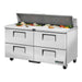 True TSSU-60-16D-4-HC - 16 x 1/6 Pan Salad Prep Fridge, 4 Drawer 1534mm