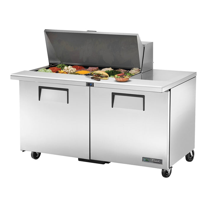 True TSSU-60-18M-B-HC - 18 x 1/6 Pan Mega Top Salad Prep Fridge, 2 Door 1534mm