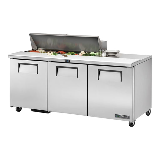 True TSSU-72-12-HC - 12 x 1/6 Pan Salad Prep Fridge, 3 Door 1839mm