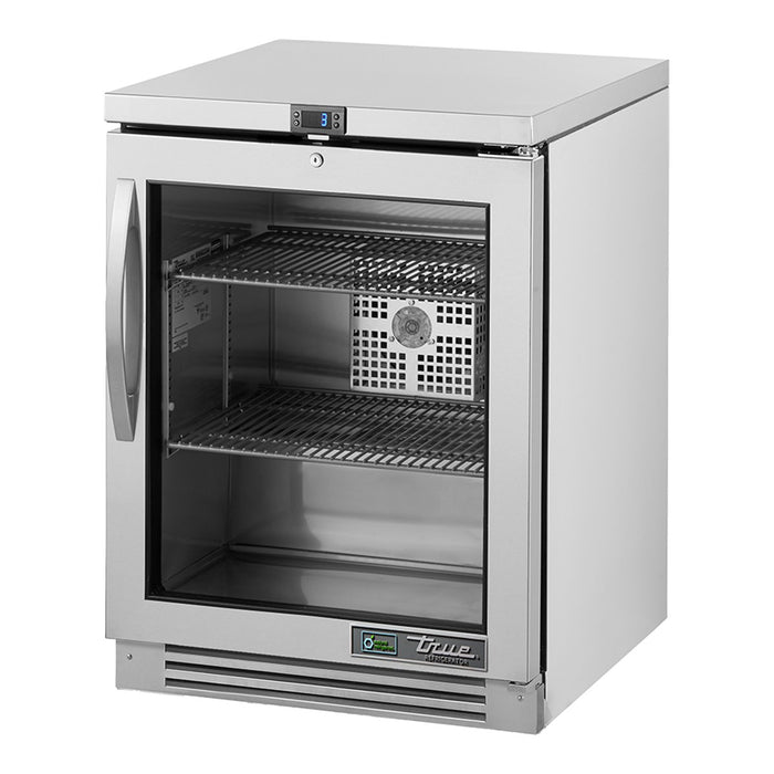 True TUC-24G-HC - 1 Glass Door Undercounter Fridge 610mm 94L