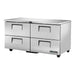 True TUC-60D-4-HC - 4 Drawer Undercounter Fridge 1534mm 78L